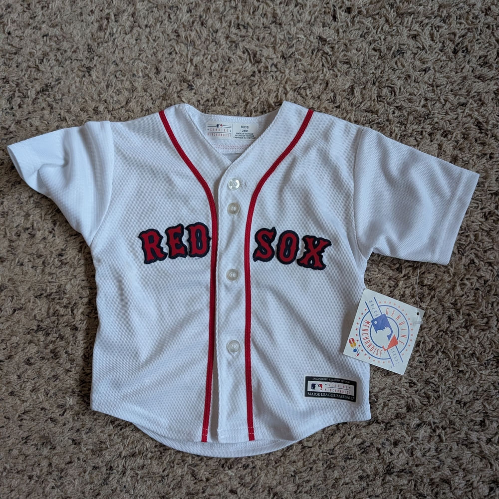Majestic Red and White Boston Red Sox Jersey
